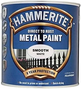 Hammerite 5084860 Smooth Metal Paint White 2.5Ltr