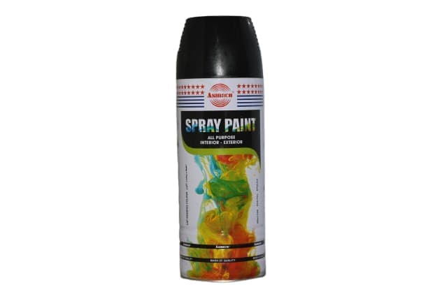 Asmaco All-Purpose Spray Paint Black 400ml
